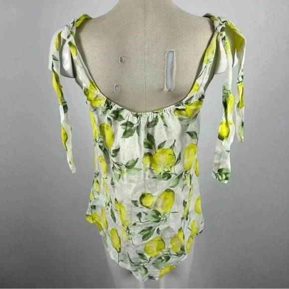 Lemon Print Sleeveless Top - Picture 2 of 10